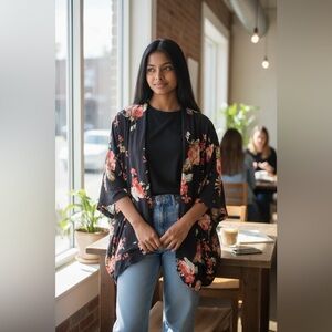 Floral Kimono Cardigan